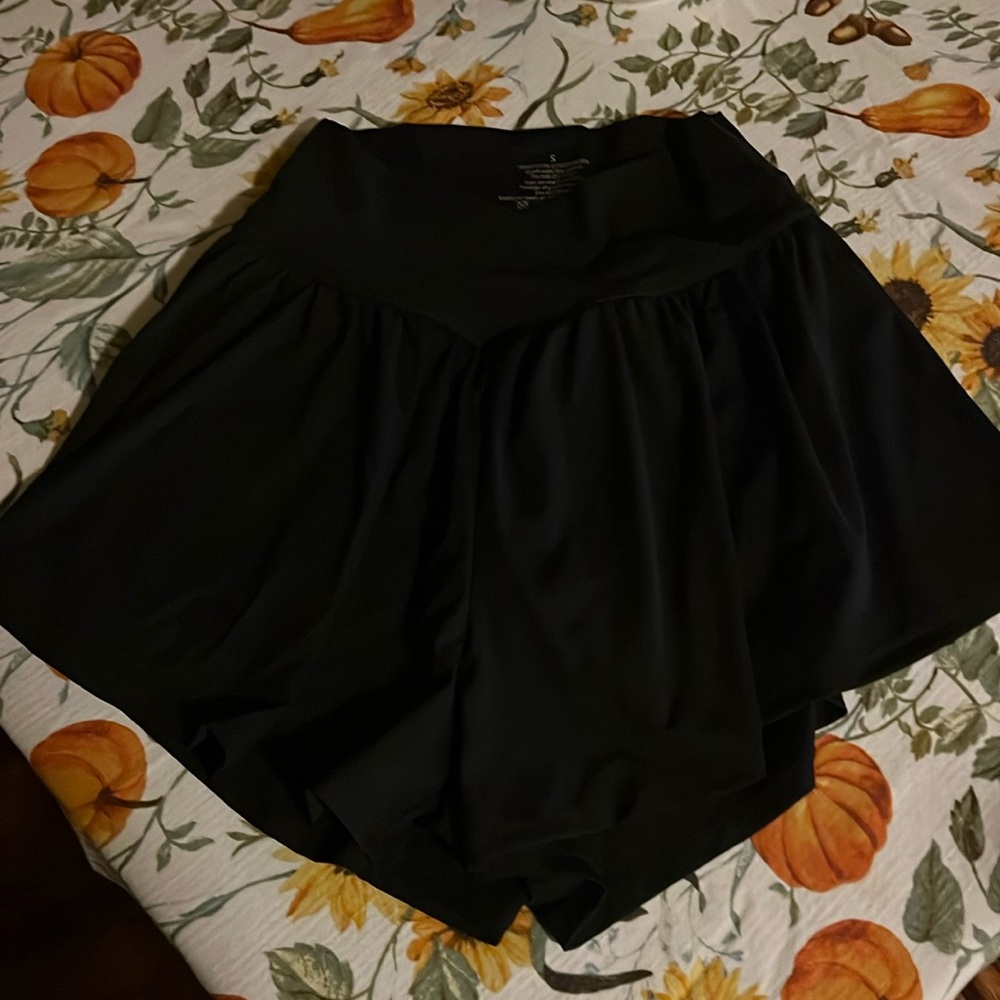 Black Crossover Shorts